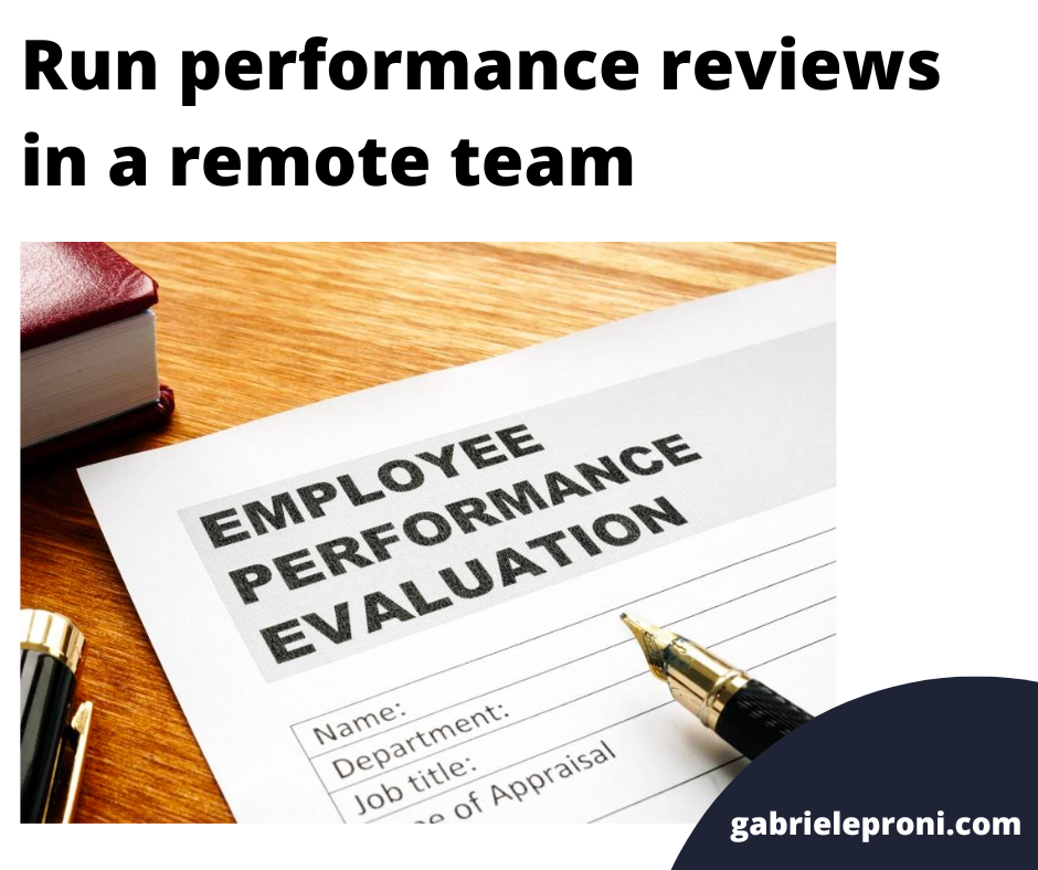 Run performance reviews in a remote team